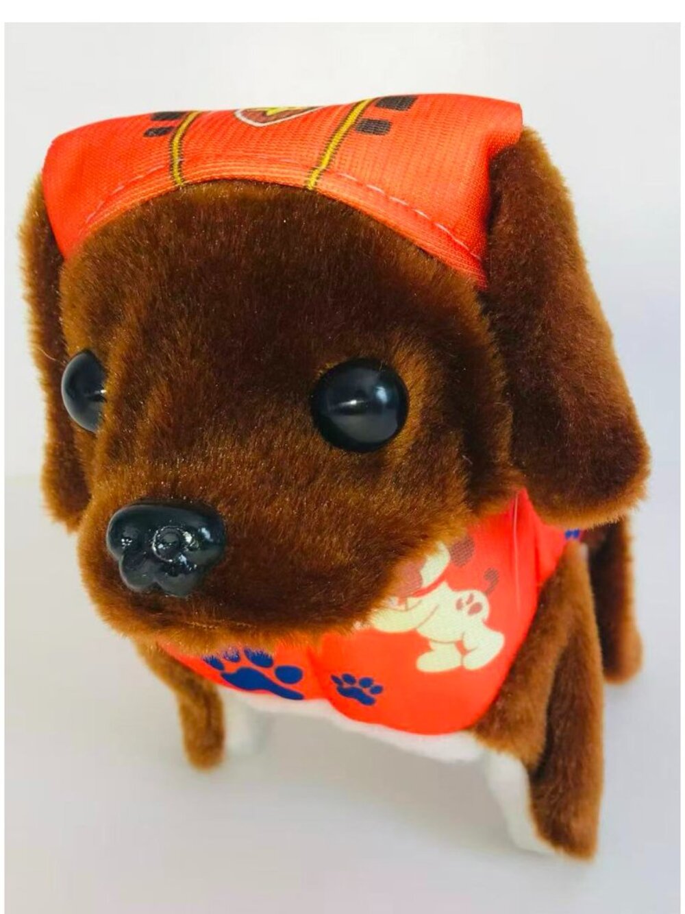 Kids Boys Girls Fun Toy Gift Plush Dog  - Brown/Orange